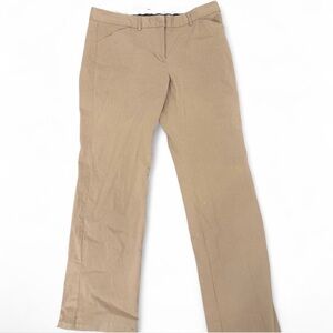 Express Tan and cream straight leg trousers